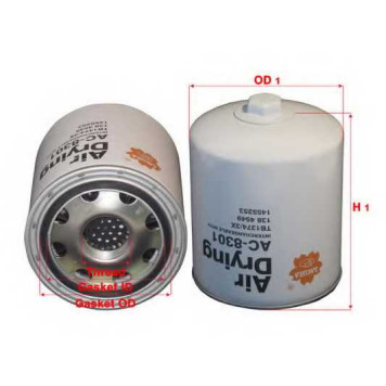 Патрон осушителя воздуха, пневматическая система SAKURA Automotive AC-8301