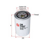 Фильтр масляный SAKURA Automotive C-1012