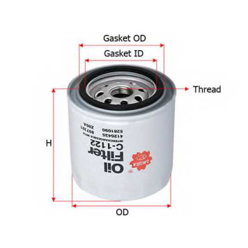 Фильтр масляный SAKURA Automotive C-1122