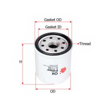 Фильтр масляный SAKURA Automotive C-1139