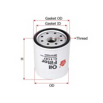 Фильтр масляный SAKURA Automotive C-1147