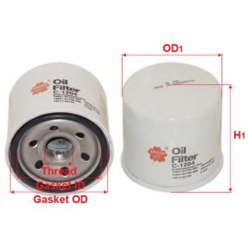 Фильтр масляный SAKURA Automotive C-1204