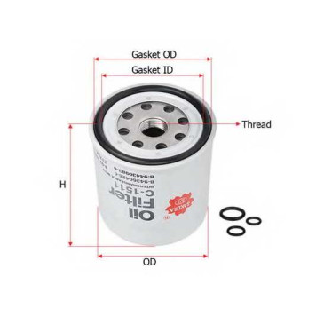 Фильтр масляный SAKURA Automotive C-1511