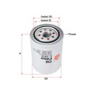 Фильтр масляный SAKURA Automotive C-1812