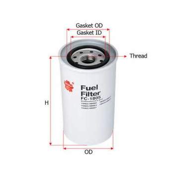 Фильтр топливный SAKURA Automotive FC-1805