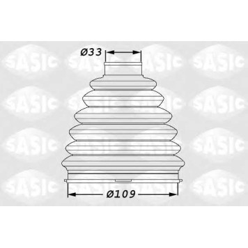 Комплект пылника приводного вала SASIC 1900004