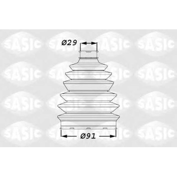 Комплект пылника приводного вала SASIC 1900007