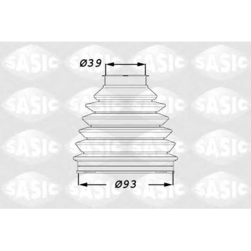 Комплект пылника приводного вала SASIC 1900015