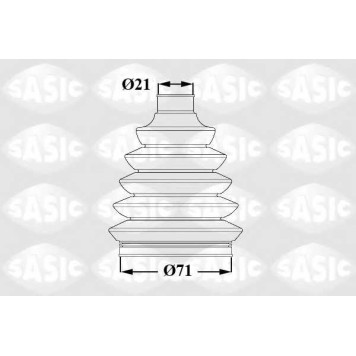 Комплект пылника приводного вала SASIC 1900019