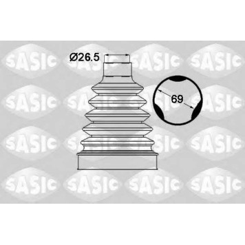 Комплект пылника приводного вала SASIC 1904017