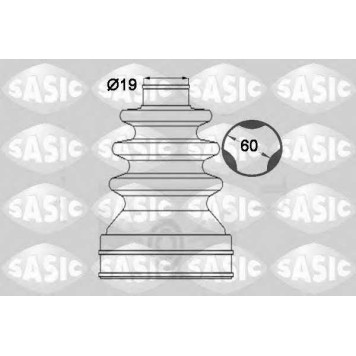 Комплект пылника приводного вала SASIC 1904032