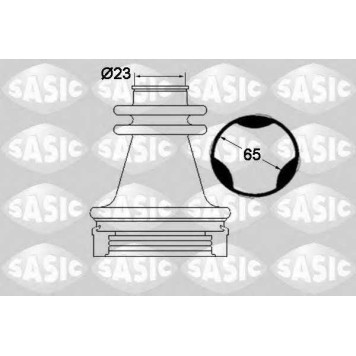 Комплект пылника приводного вала SASIC 1904035