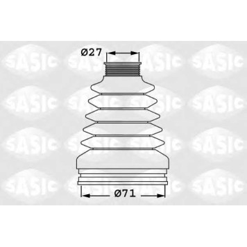 Комплект пылника приводного вала SASIC 1906032