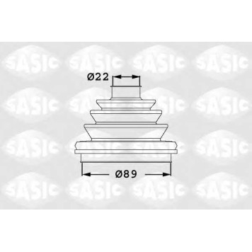 Комплект пылника приводного вала SASIC 1906047