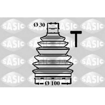 Комплект пылника приводного вала SASIC 1906055