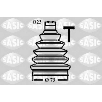 Комплект пылника приводного вала SASIC 1906057