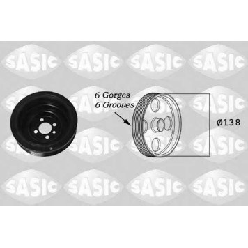 Ременный шкив коленвала SASIC 2156018