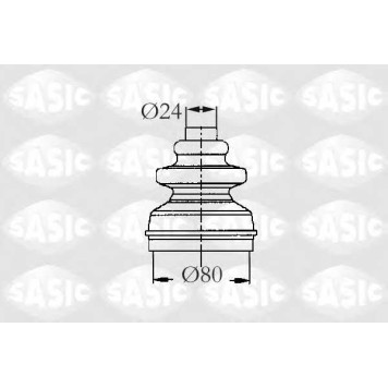 Комплект пылника приводного вала SASIC 2873793