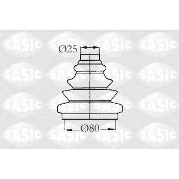 Комплект пылника приводного вала SASIC 2933013