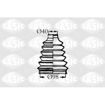 Комплект пылника приводного вала SASIC 2933023