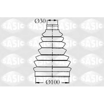 Комплект пылника приводного вала SASIC 2933983