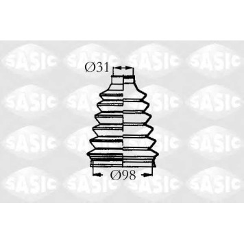 Комплект пылника приводного вала SASIC 4003466