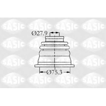 Комплект пылника приводного вала SASIC 4003470