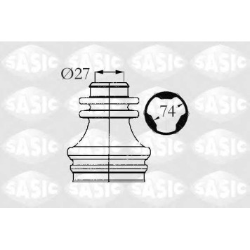 Комплект пылника приводного вала SASIC 4003472