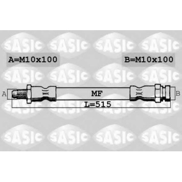 Тормозной шланг SASIC 6600055