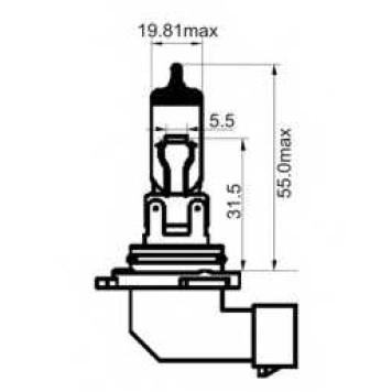 Лампа накаливания 12В 53Вт SCT Germany 203003