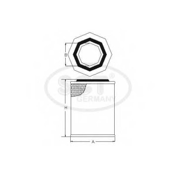 Фильтр воздушный SCT Germany SB 049-2