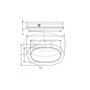Фильтр воздушный SCT Germany SB 268-1