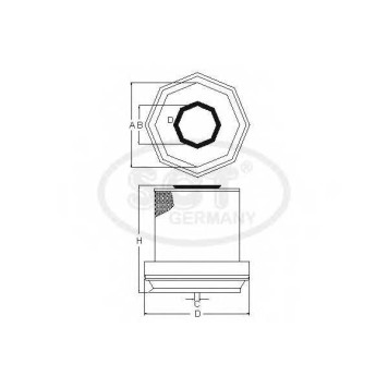 Фильтр воздушный SCT Germany SB 966-2