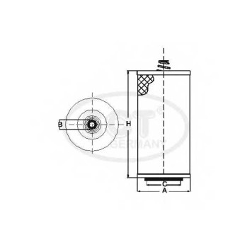 Фильтр масляный SCT Germany SH 408-3