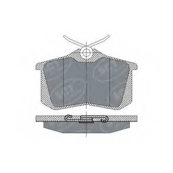 Колодки тормозные дисковые SCT Germany 20960, 20961, 23554 / SP 113