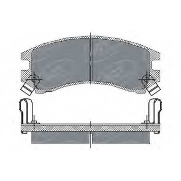 Колодки тормозные дисковые SCT Germany 21344 / SP 148