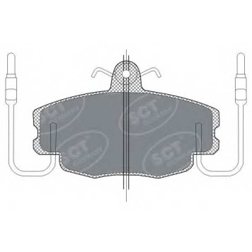 Колодки тормозные дисковые SCT Germany 21463 / SP 189