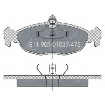 Колодки тормозные дисковые SCT Germany 20547, 21353, 29835 / SP 252