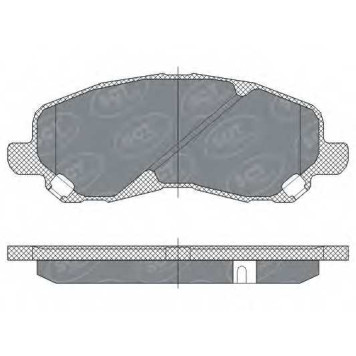Колодки тормозные дисковые SCT Germany 23584 / SP 273