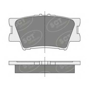 Колодки тормозные дисковые SCT Germany 24338 / SP 336