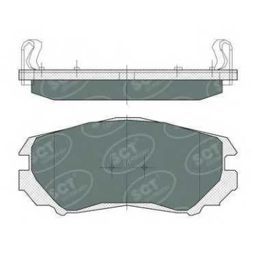 Колодки тормозные дисковые SCT Germany 23891, 23892, 23893 / SP 370