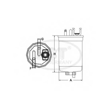Фильтр топливный SCT Germany ST 304-2