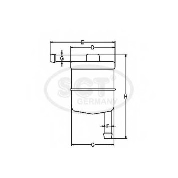 Фильтр топливный SCT Germany ST 338-2
