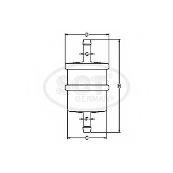 Фильтр топливный SCT Germany ST 487-2