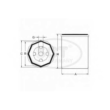 Фильтр топливный SCT Germany ST 6077-2