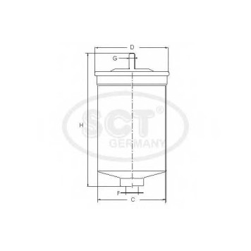 Фильтр топливный SCT Germany ST 6090-3