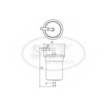 Фильтр топливный SCT Germany ST 713-2