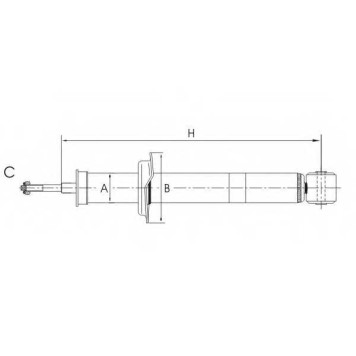 Амортизатор задний для LADA 110, 111, 112 <b>SCT GERMANY Z 2160</b>