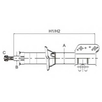 Амортизатор передний правый для DAEWOO MATIZ(KLYA) <b>SCT GERMANY Z 3110R</b>