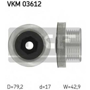 Механизм свободного хода генератора SKF VKM 03612
